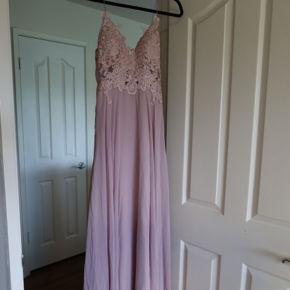 New Mauve Simply Dresses Formal Gown